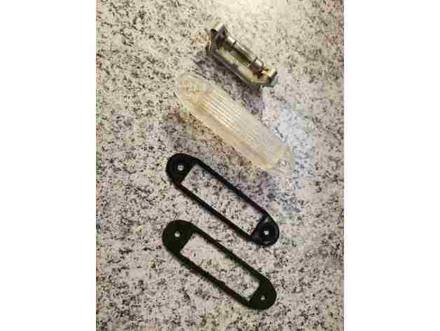 Number-Plate Lamp Frame