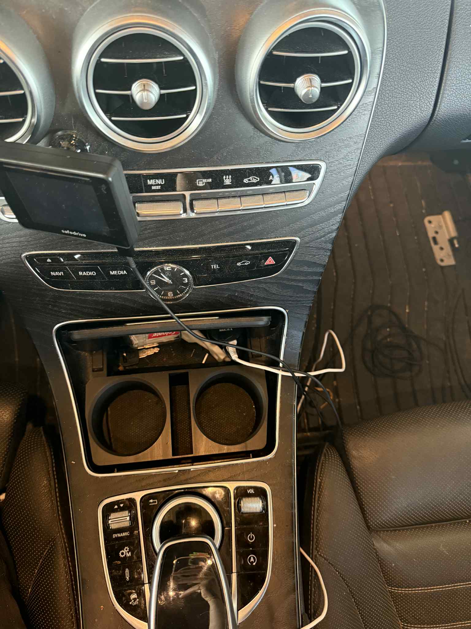 Dual Cupholder Console Insert
